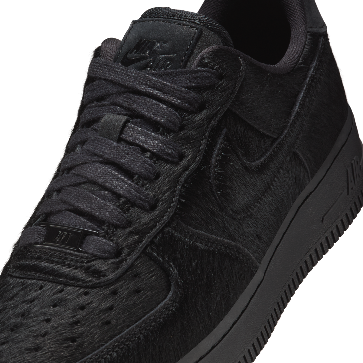 Nike Air Force 1 Low '07 Triple Black Pony Hair (Women's)