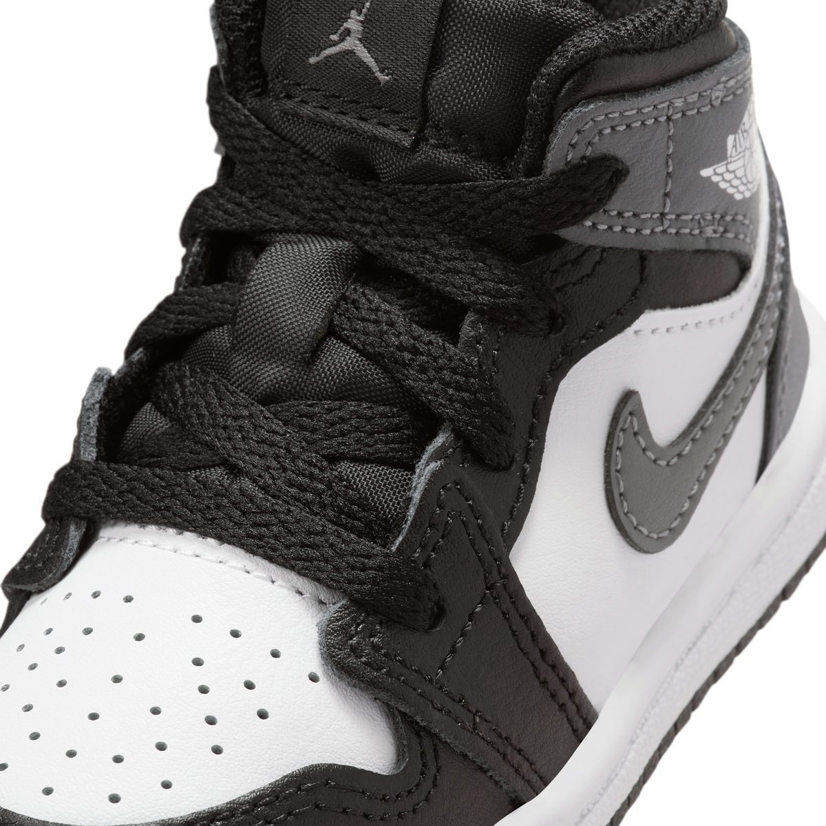 Jordan 1 Mid Black White Iron Grey (TD)