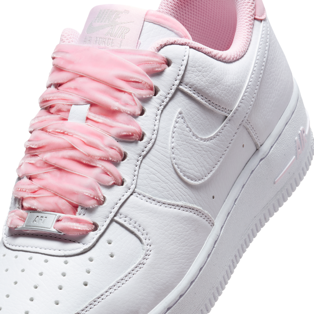 Nike Air Force 1 Low Vintage Pink Foam Velvet Laces (Women's)