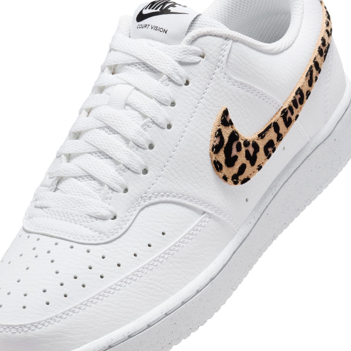 Nike Court Vision Low SE White Leopard Swoosh (Women's) | IM7646-100