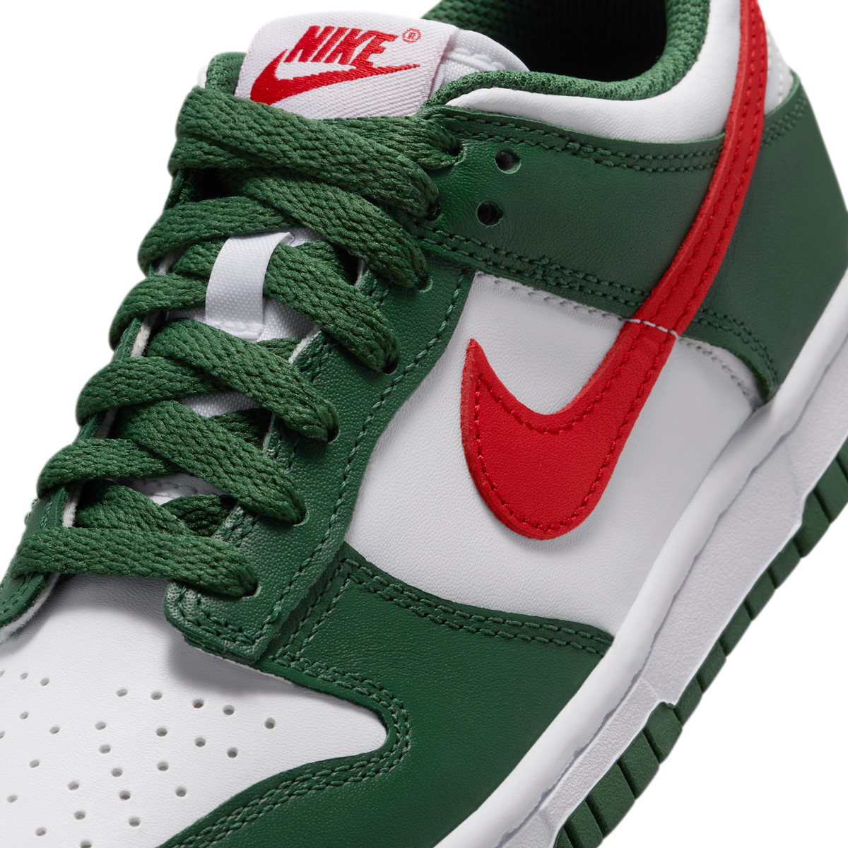 Nike Dunk Low Fir White University Red (GS) | IO7453-323