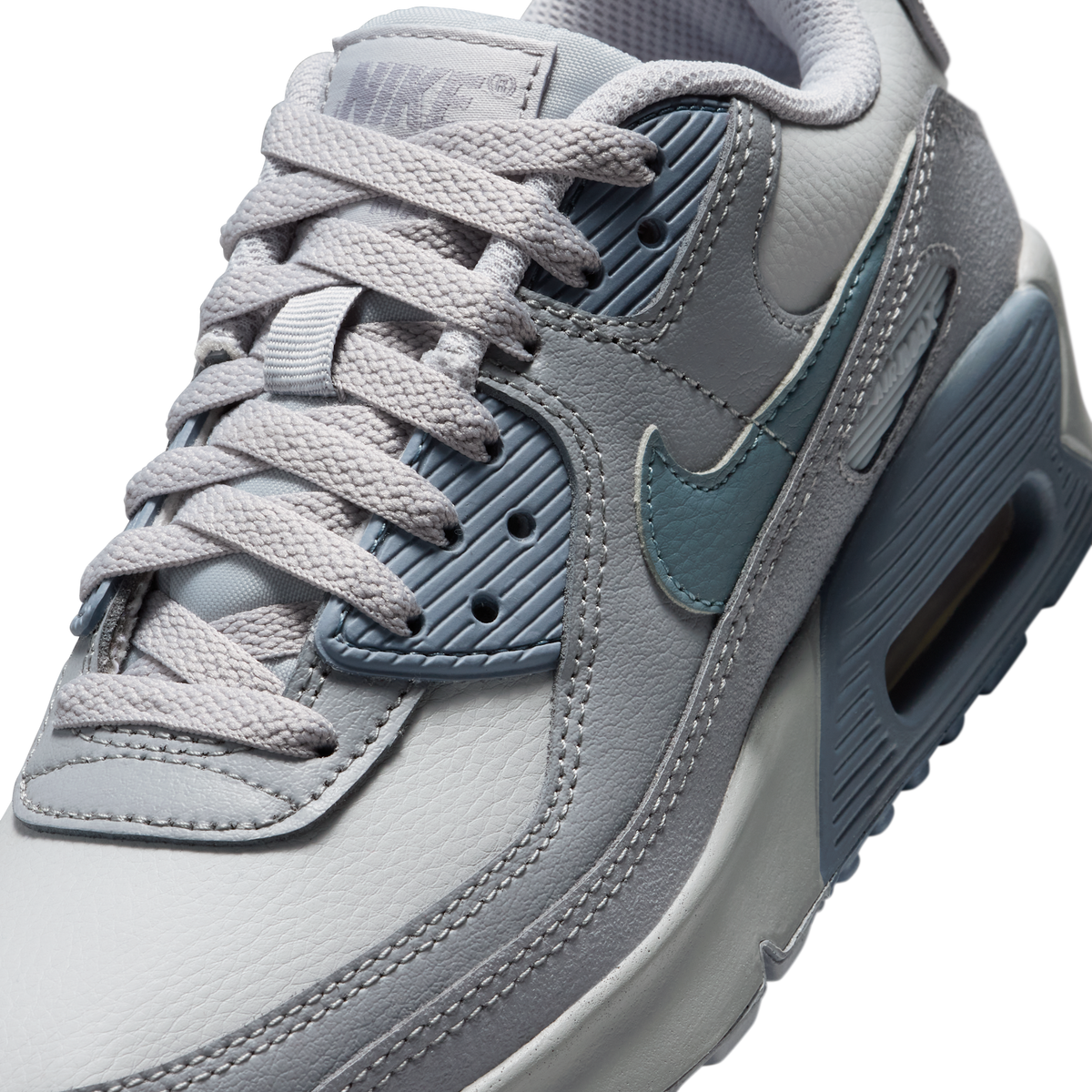 Nike Air Max 90 LTR Wolf Grey Stealth Armory Blue (GS)