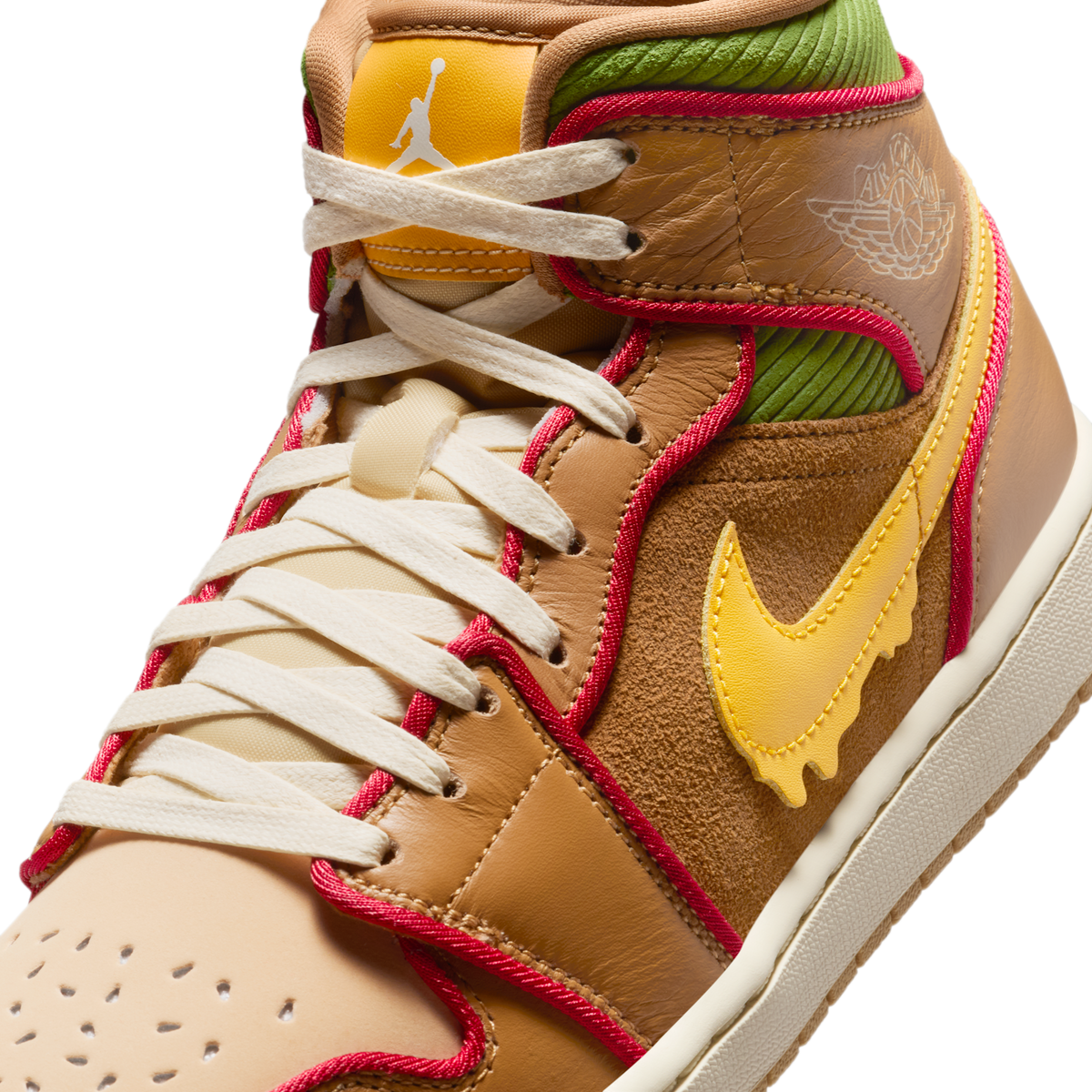 Jordan 1 Mid SE Cheeseburger