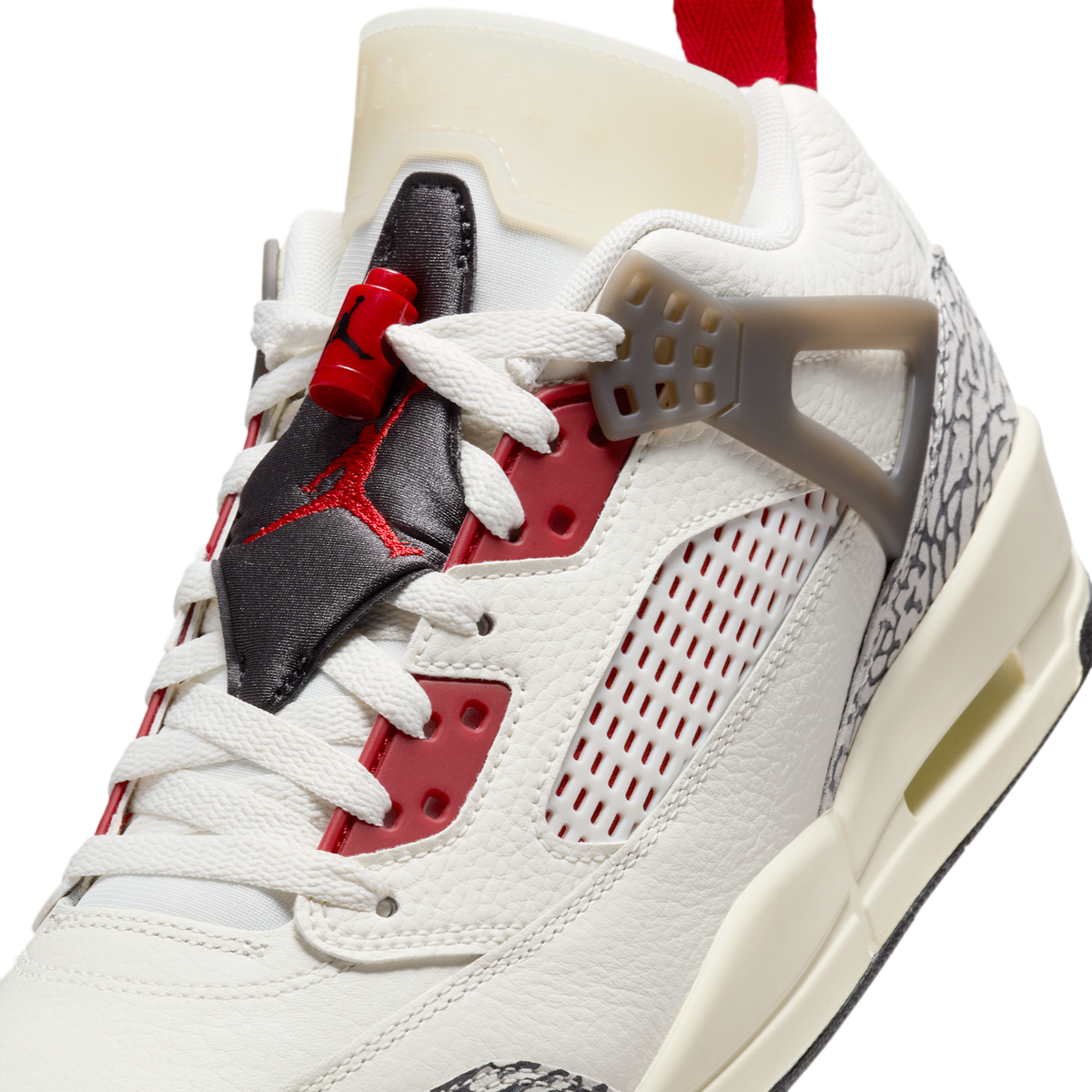 Jordan Spizike Low Sail Anthracite Coconut Milk Varsity Red