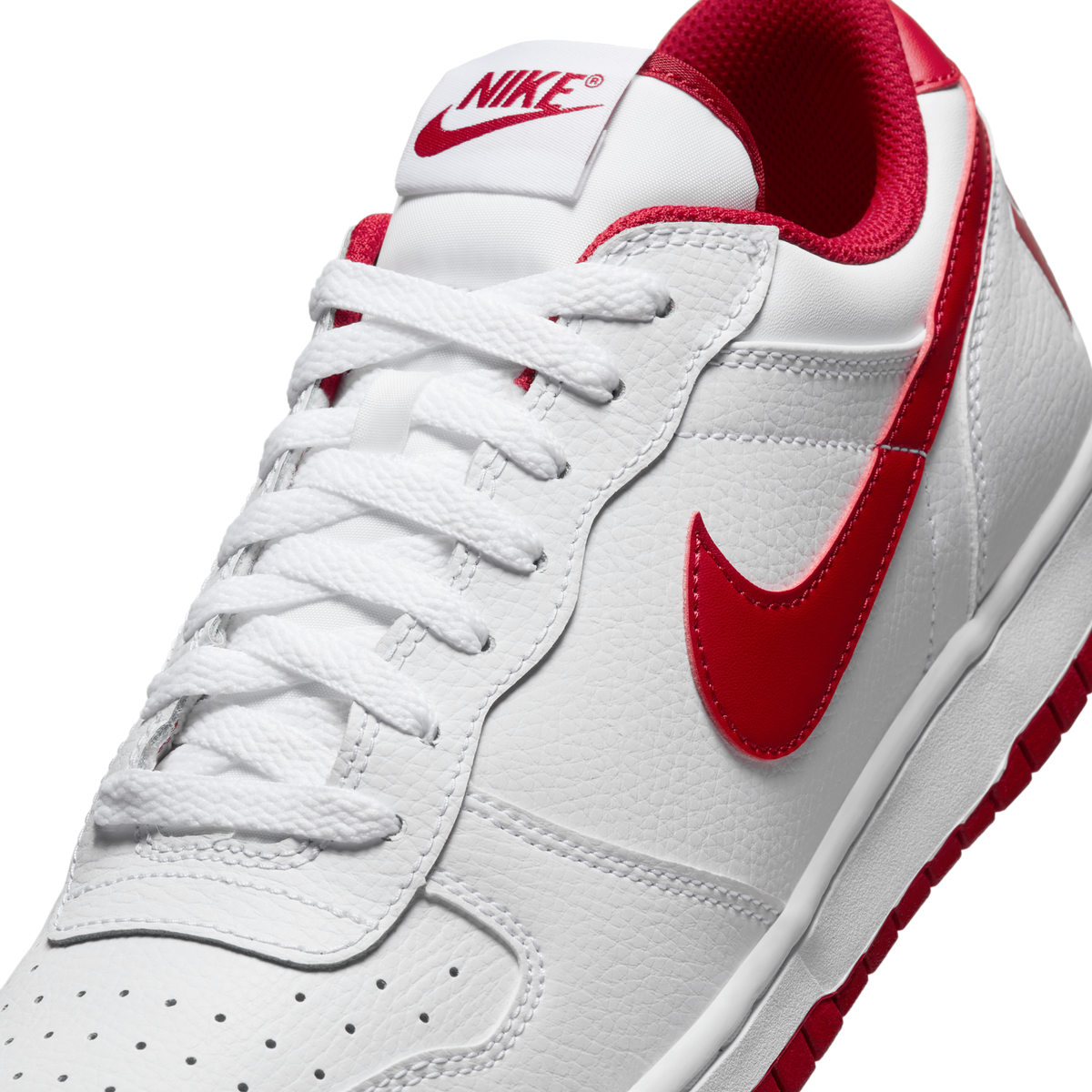 Nike Big Nike Low White Gym Red | 355152-150