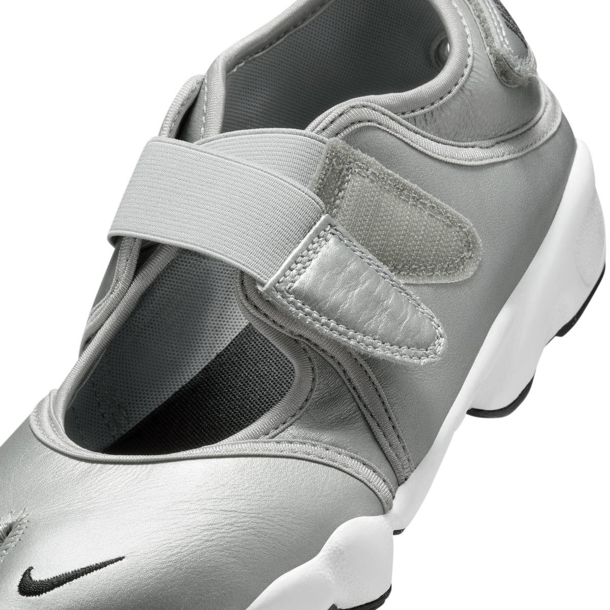 Nike Air Rift Leather Metallic Silver Sail (Women's) | HM5737-003