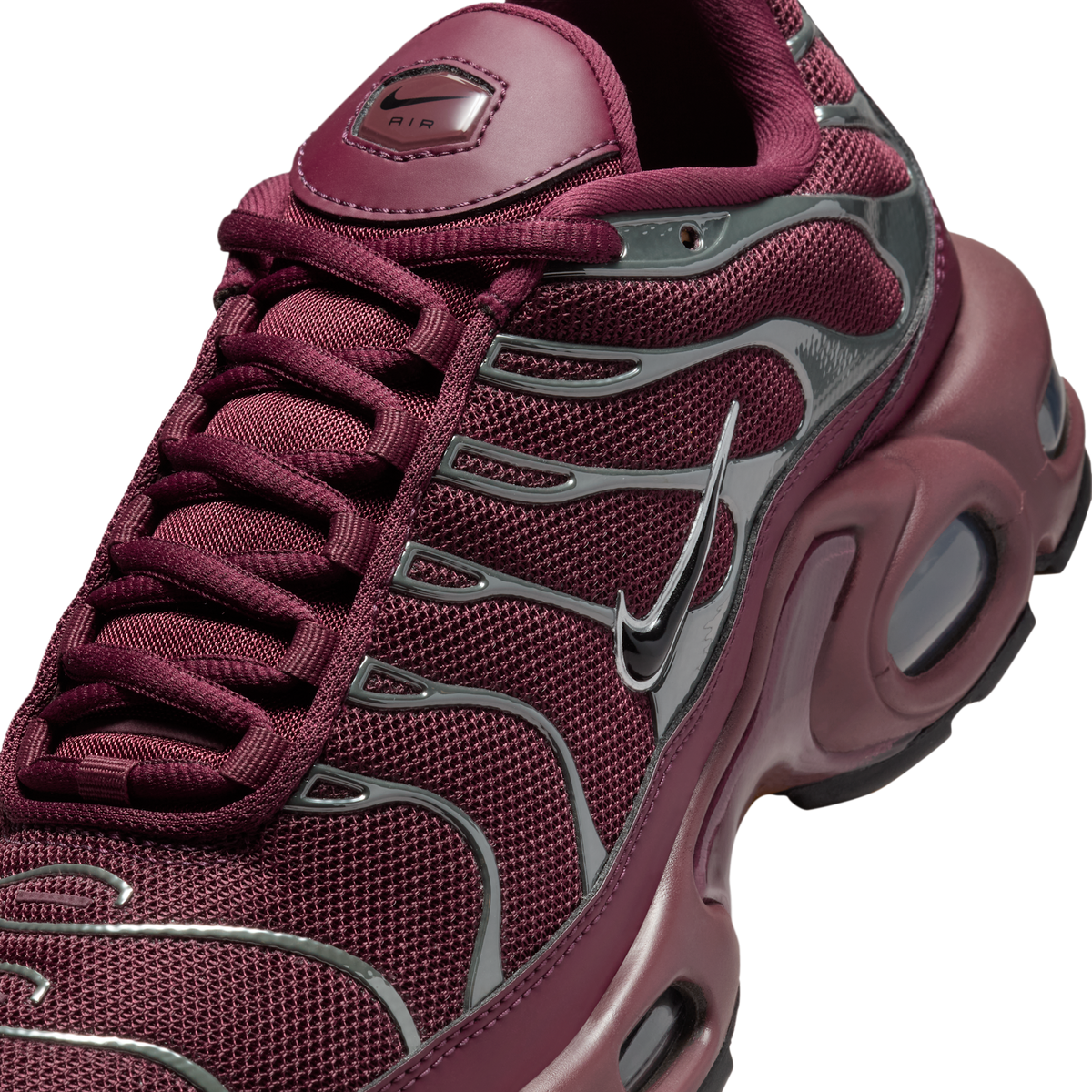 Nike Air Max Plus SE Night Maroon Metallic Silver (Women's) | HJ9743-600