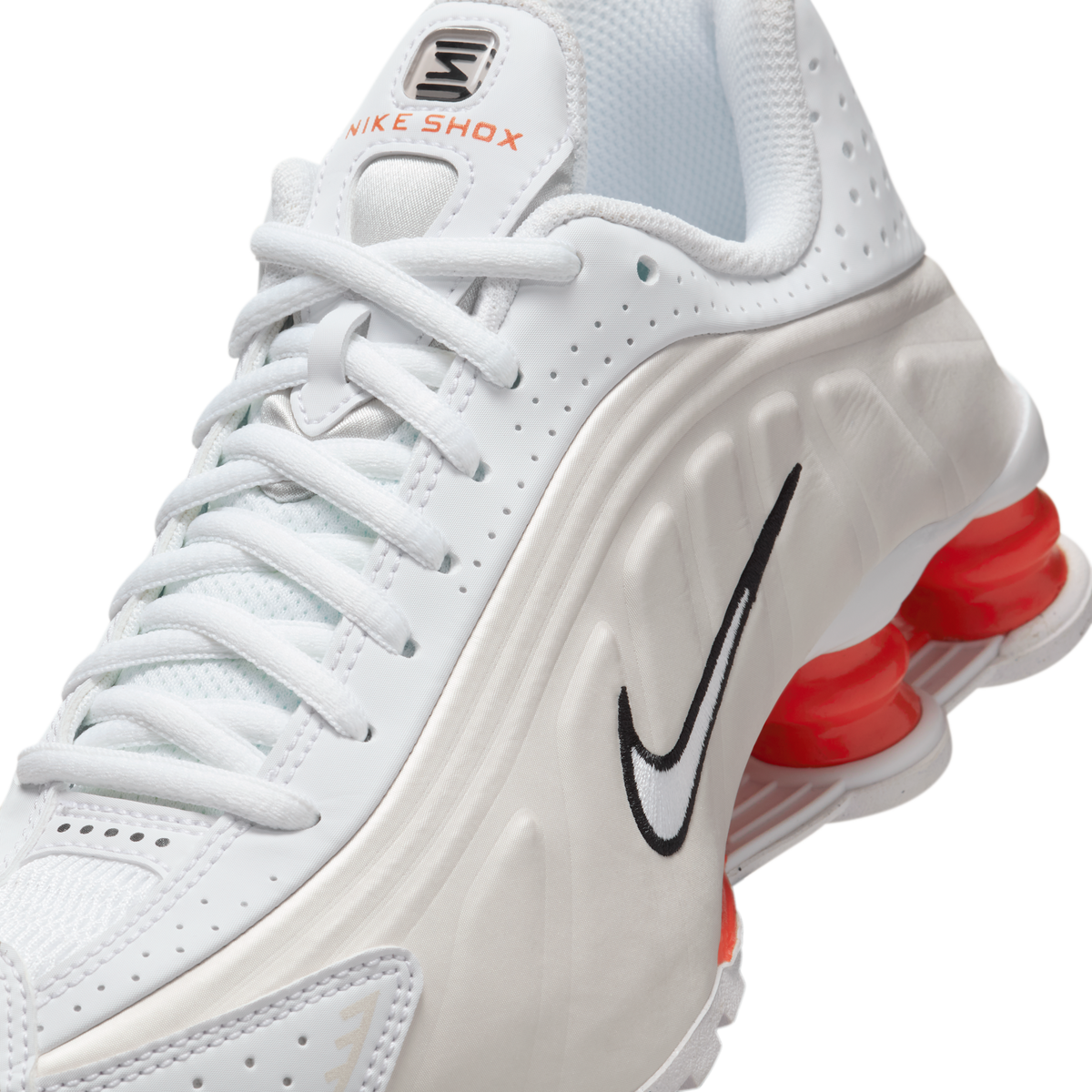 Nike Shox R4 White Phantom Picante Red (GS)