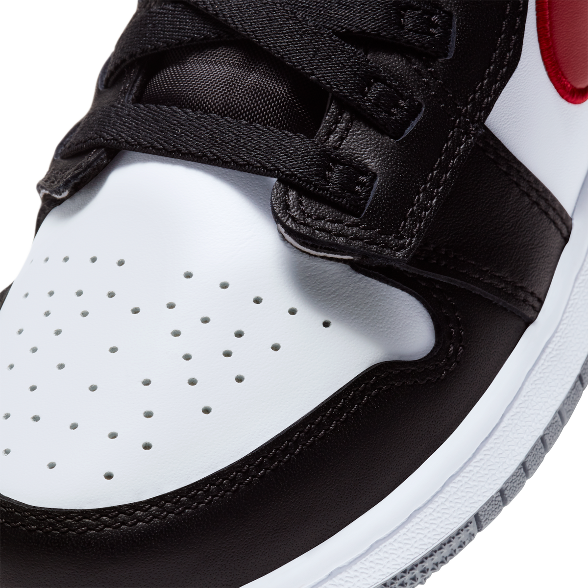 Jordan 1 High FlyEase Black Particle Grey Gym Red (GS)