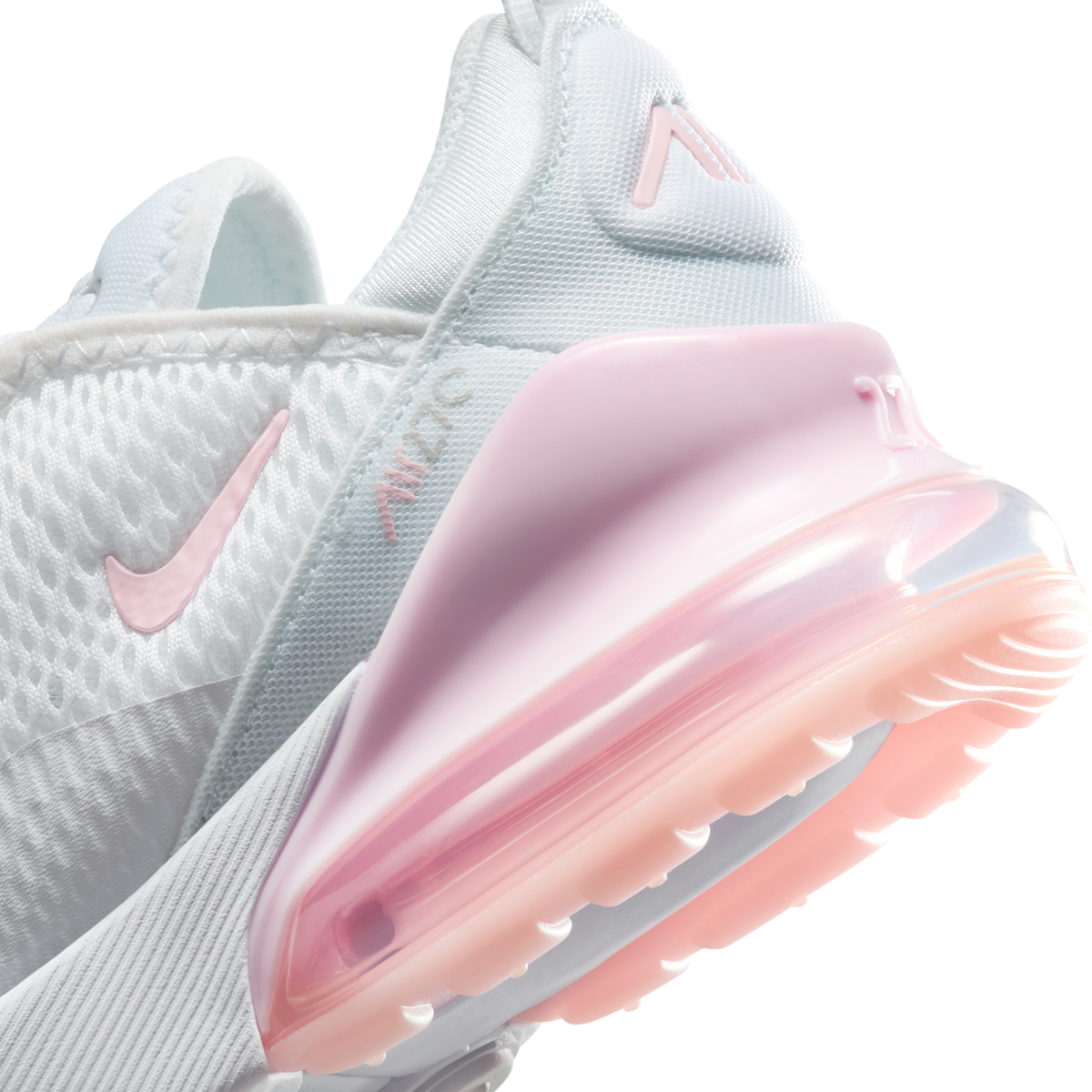 Nike Air Max 270 White Light Smoke Grey Pink Foam (PS)