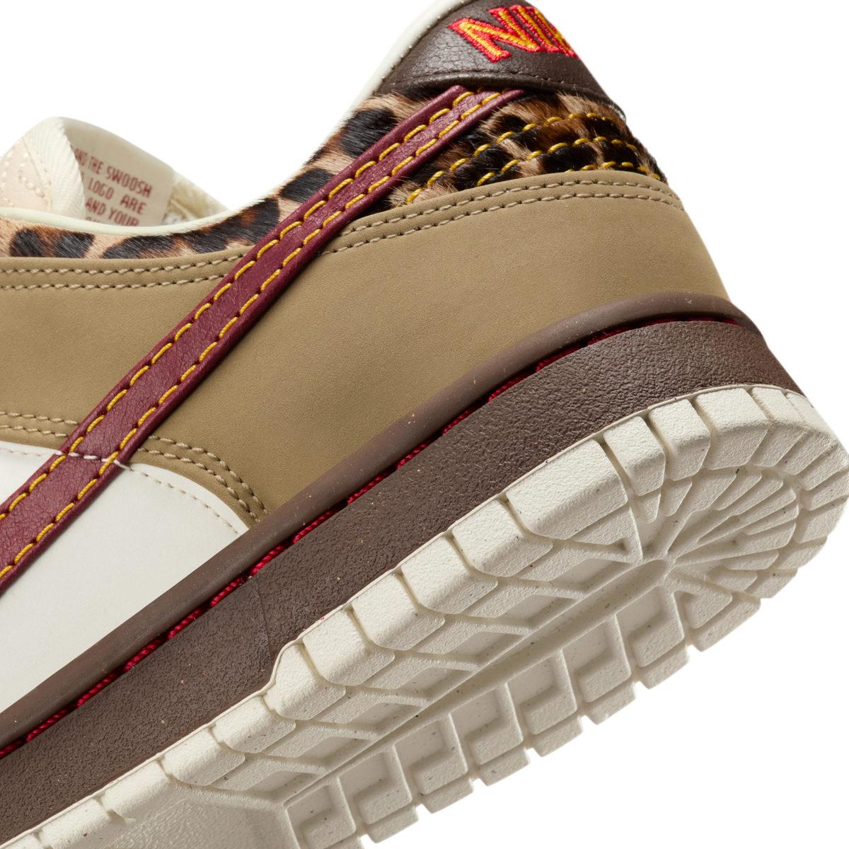 Nike Dunk Low Retro Khaki Team Red Pearl White (Women's)
