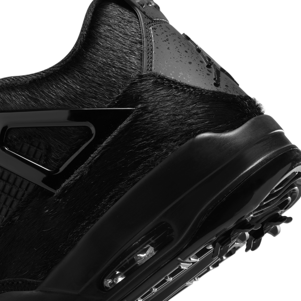 Jordan 4 Retro Golf Black Cat Pony Hair