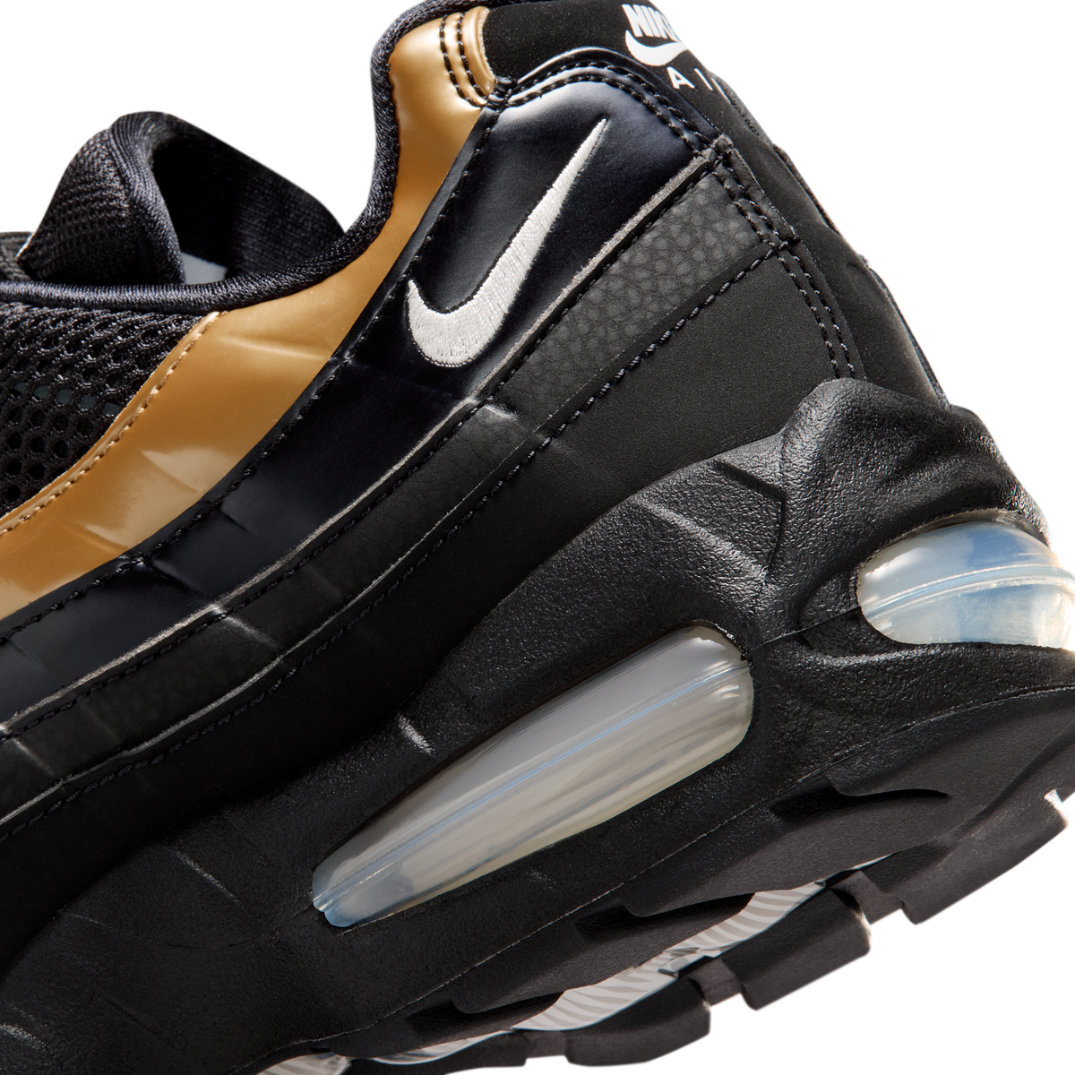 Nike Air Max 95 SE Big Bubble Black Metallic Gold (Women's)