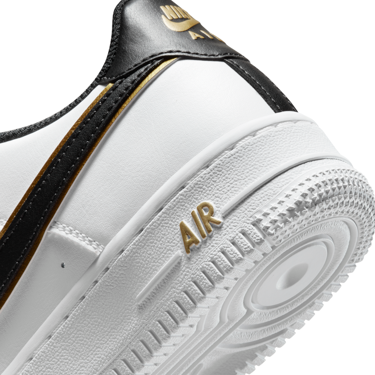 Nike Air Force 1 Low '07 LV8 Double Swoosh White Metallic Gold (GS)