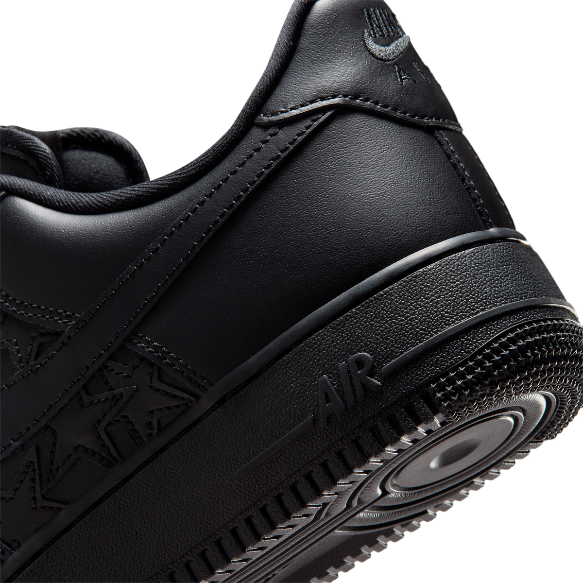 Nike Air Force 1 Low LV8 Triple Black Stars