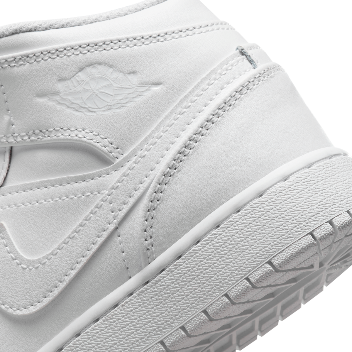 Jordan 1 Mid Triple White (2023) (GS)