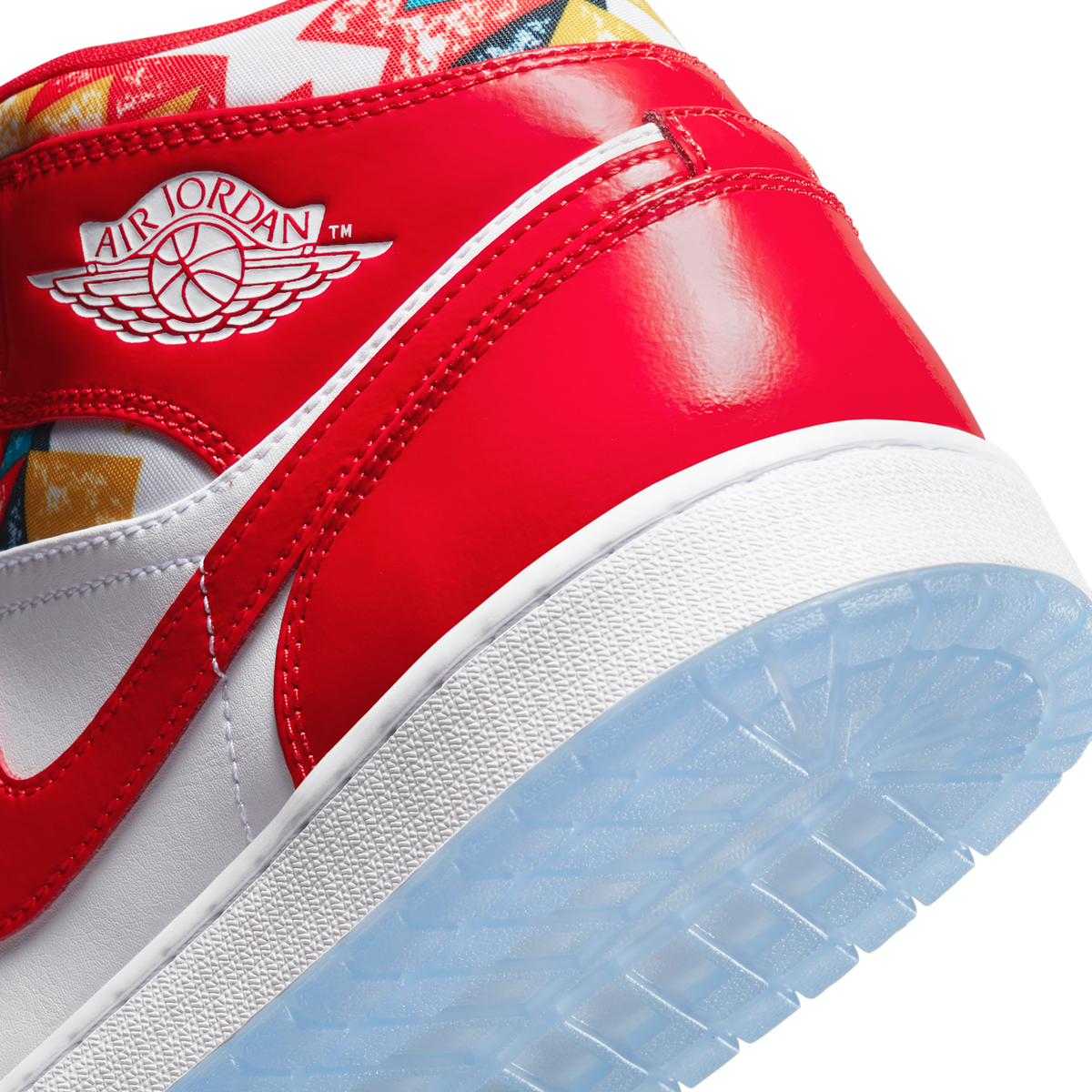 Jordan 1 Mid Barcelona Sweater Red Patent