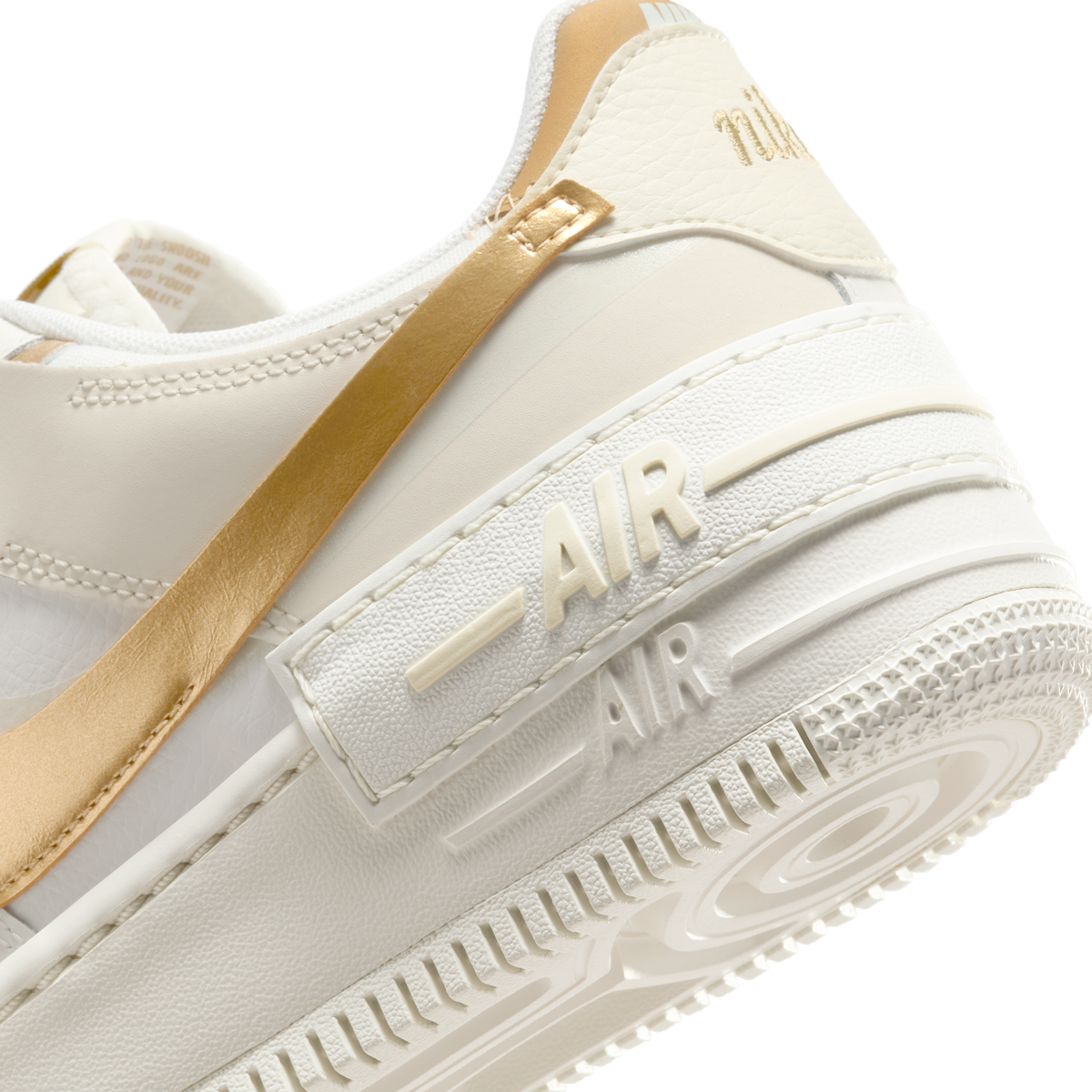 Nike Air Force 1 Shadow Sail Coconut Milk Metallic Gold (Women's)