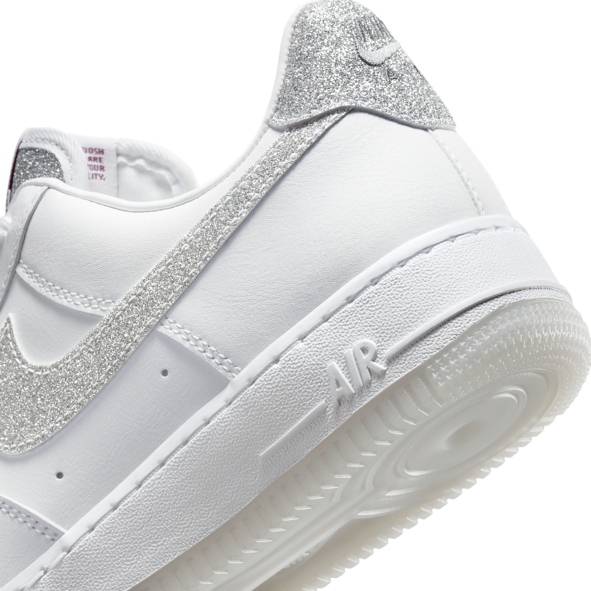 Nike Air Force 1 Low '07 LX Glitter Swoosh White (Women's)