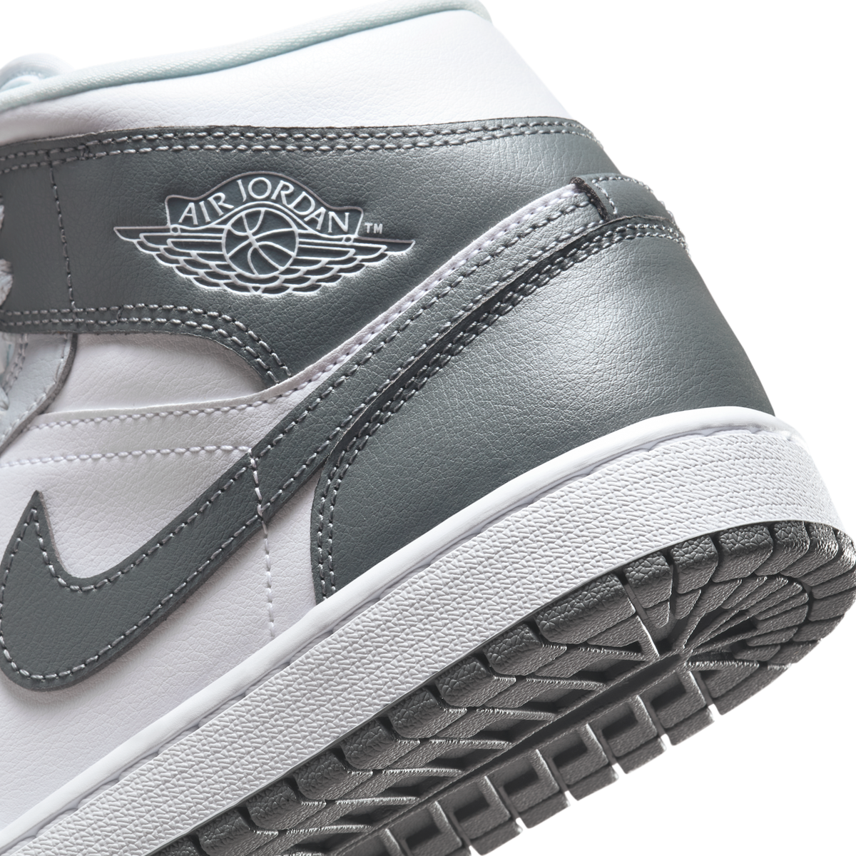 Jordan 1 Mid White Smoke Grey (Women's)