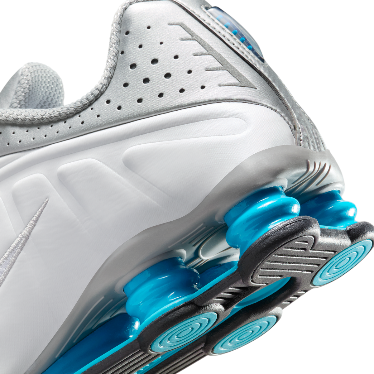 Nike Shox R4 Metallic Silver White Blue Lagoon | HQ1988-005