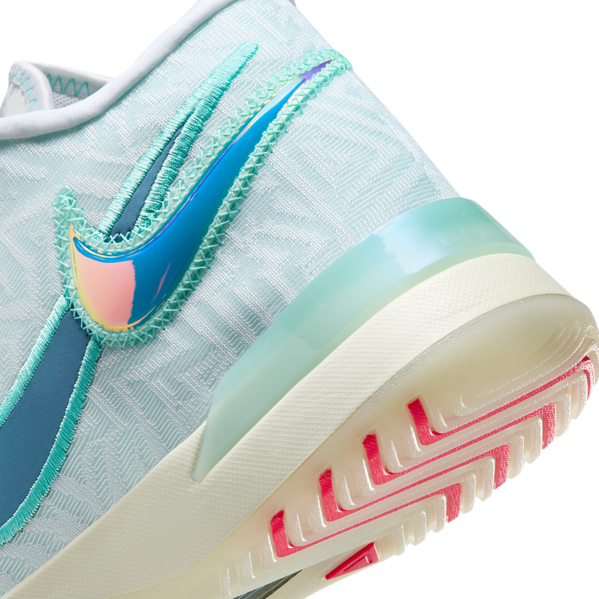 Nike LeBron NXXT Genisus White Aurora Green Siren Red Aegean Storm | HF0712-101