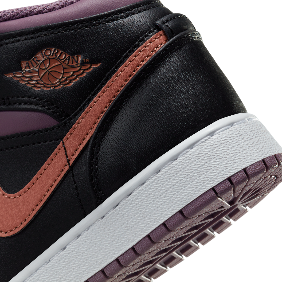 Jordan 1 Mid SE Black Sky J Mauve White Sky J Orange (GS)