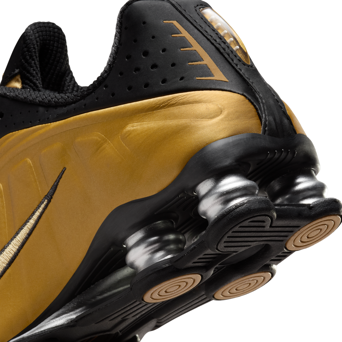 Nike Shox R4 Black Metallic Gold (Women's) | AR3565-005