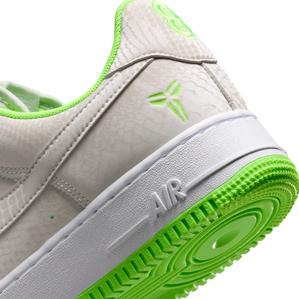 Nike Air Force 1 Low Kobe Bryant Forever Vast Grey Electric Green