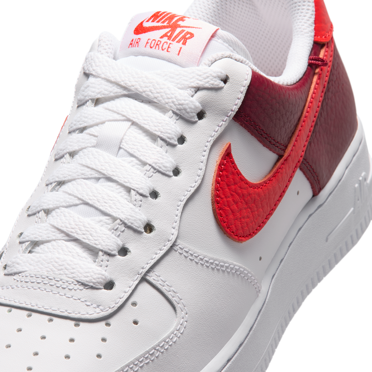 Nike Air Force 1 Low '07 White Light Crimson Gold Charm Bracelet (Women's)