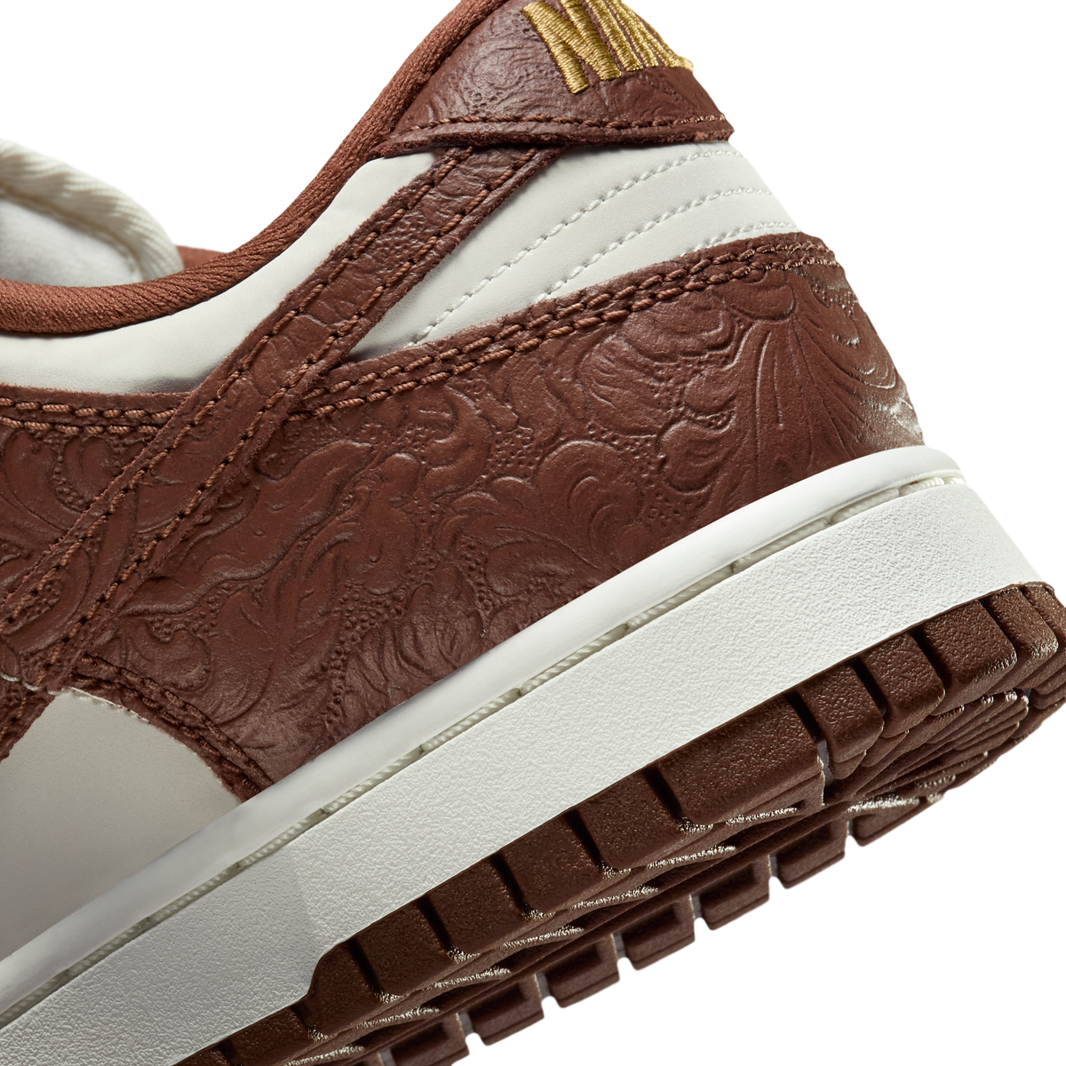 Nike Dunk Low Embossed Baroque Sail Fauna Brown (Women's) | IF3944-100
