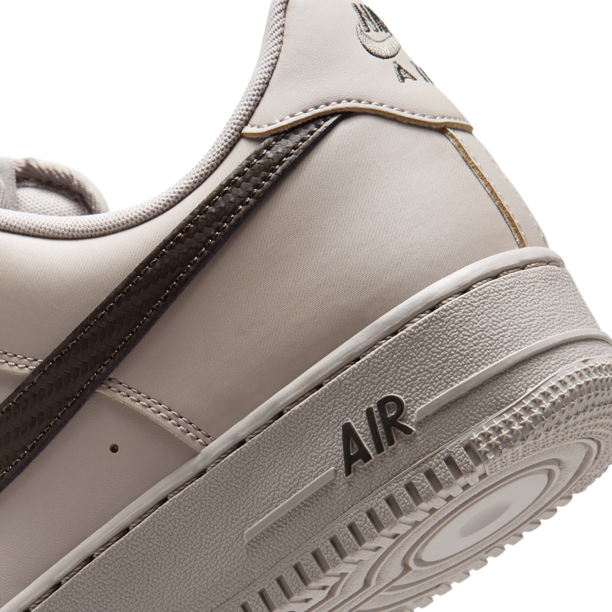 Nike Air Force 1 Low '07 Carbon Fiber Swoosh College Grey Newsprint
