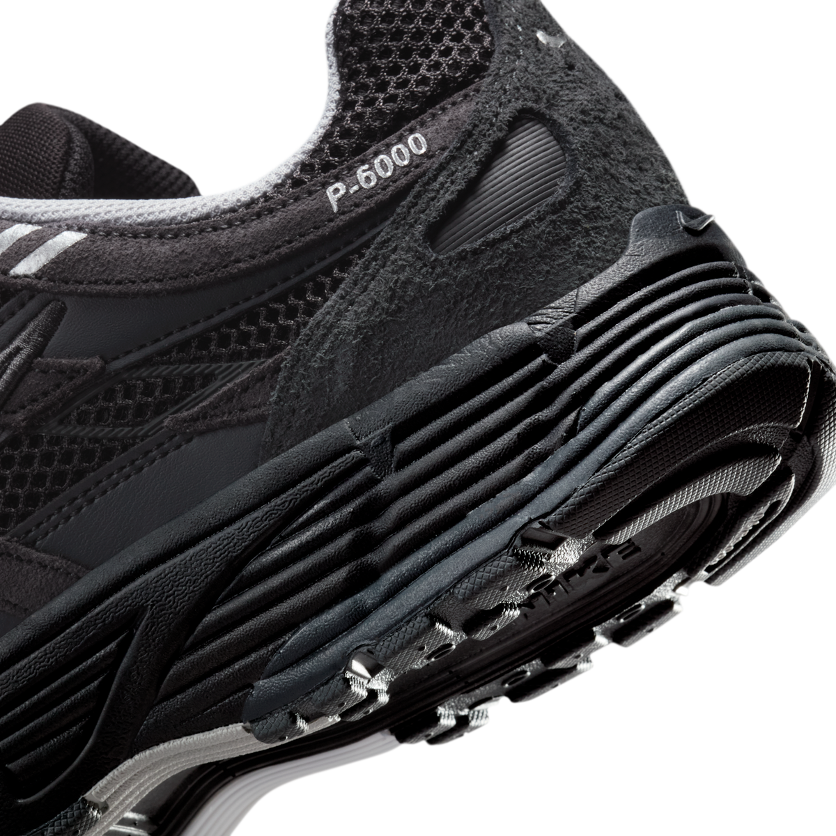 Nike P-6000 Suede Anthracite Metallic Silver