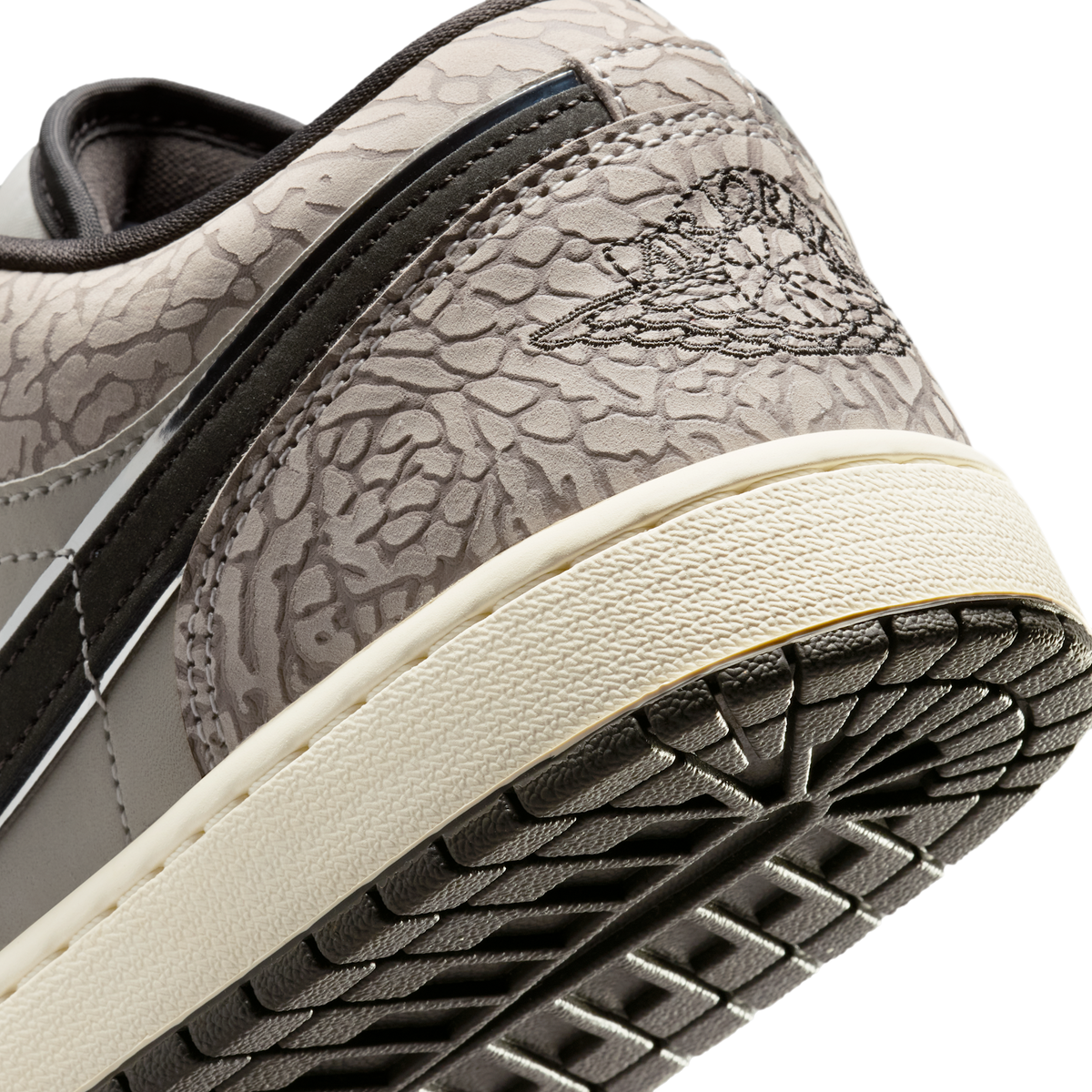 Jordan 1 Low SE Sail Deep Pewter Elephent Print