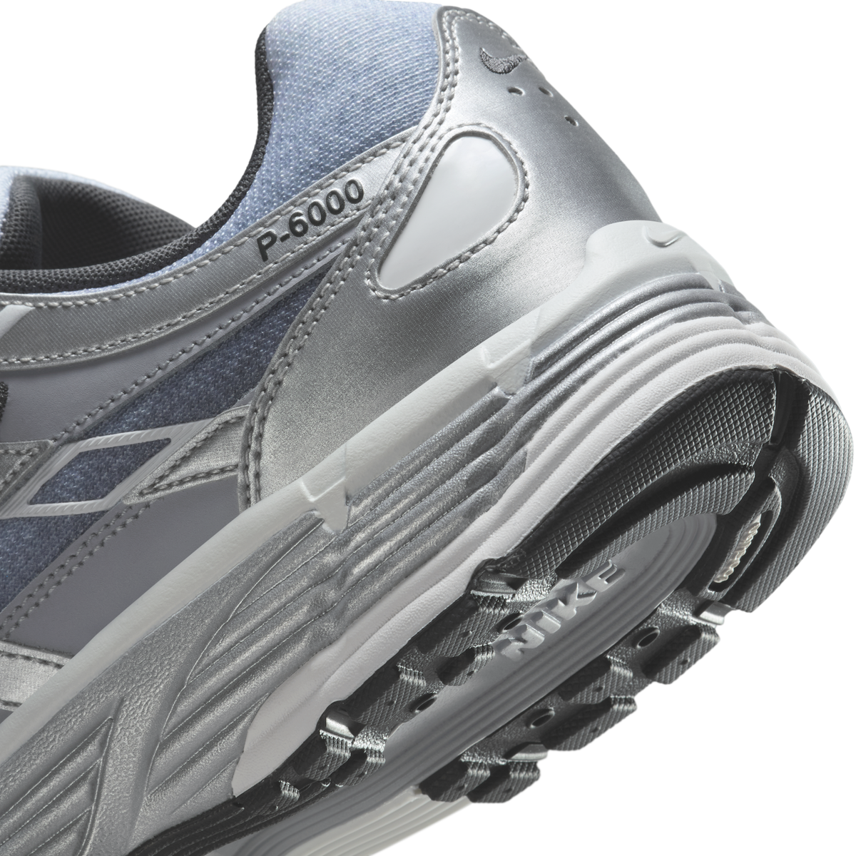 Nike P-6000 Metallic Silver Summit White-Wolf Grey