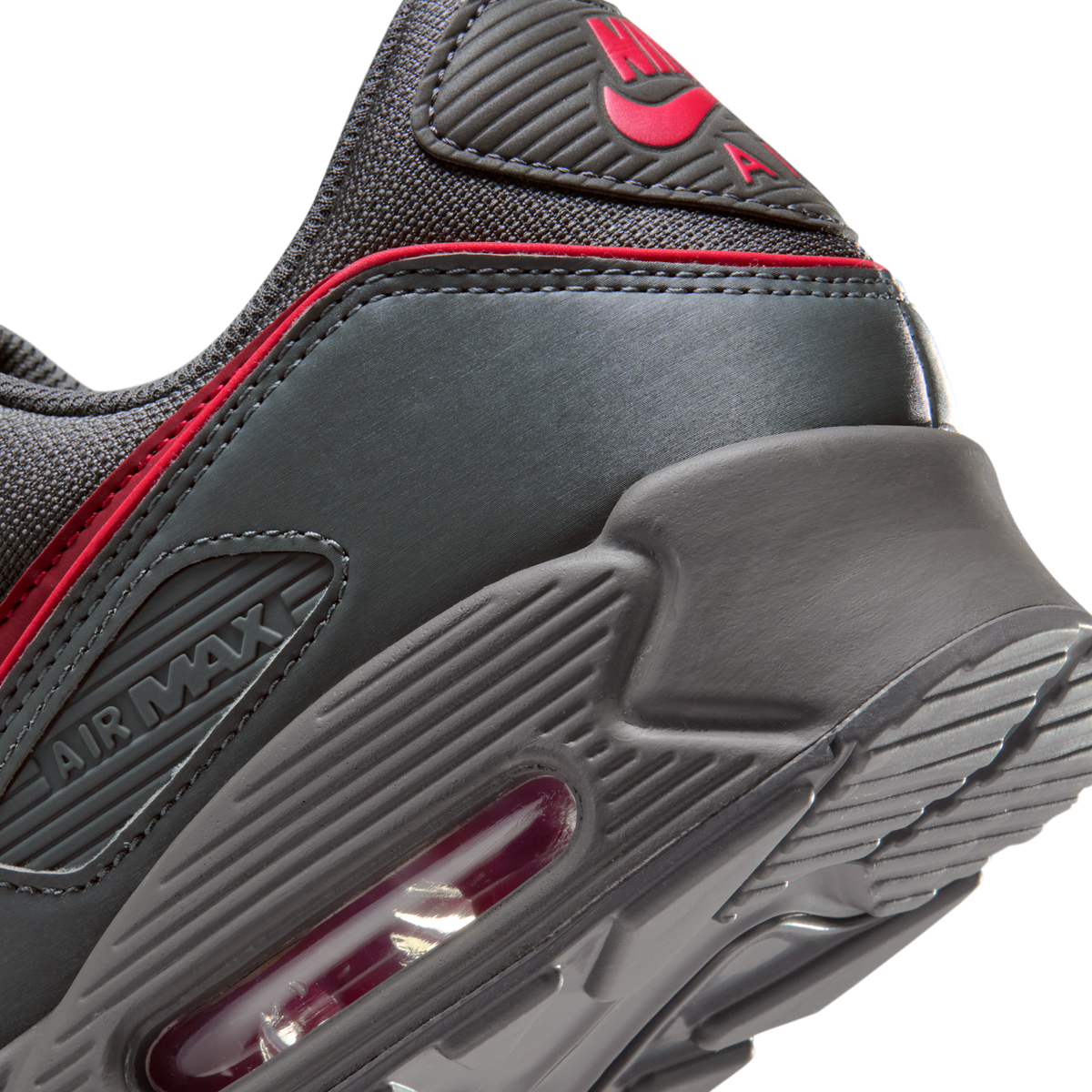 Nike Air Max 90 Premium Iron Grey University Red