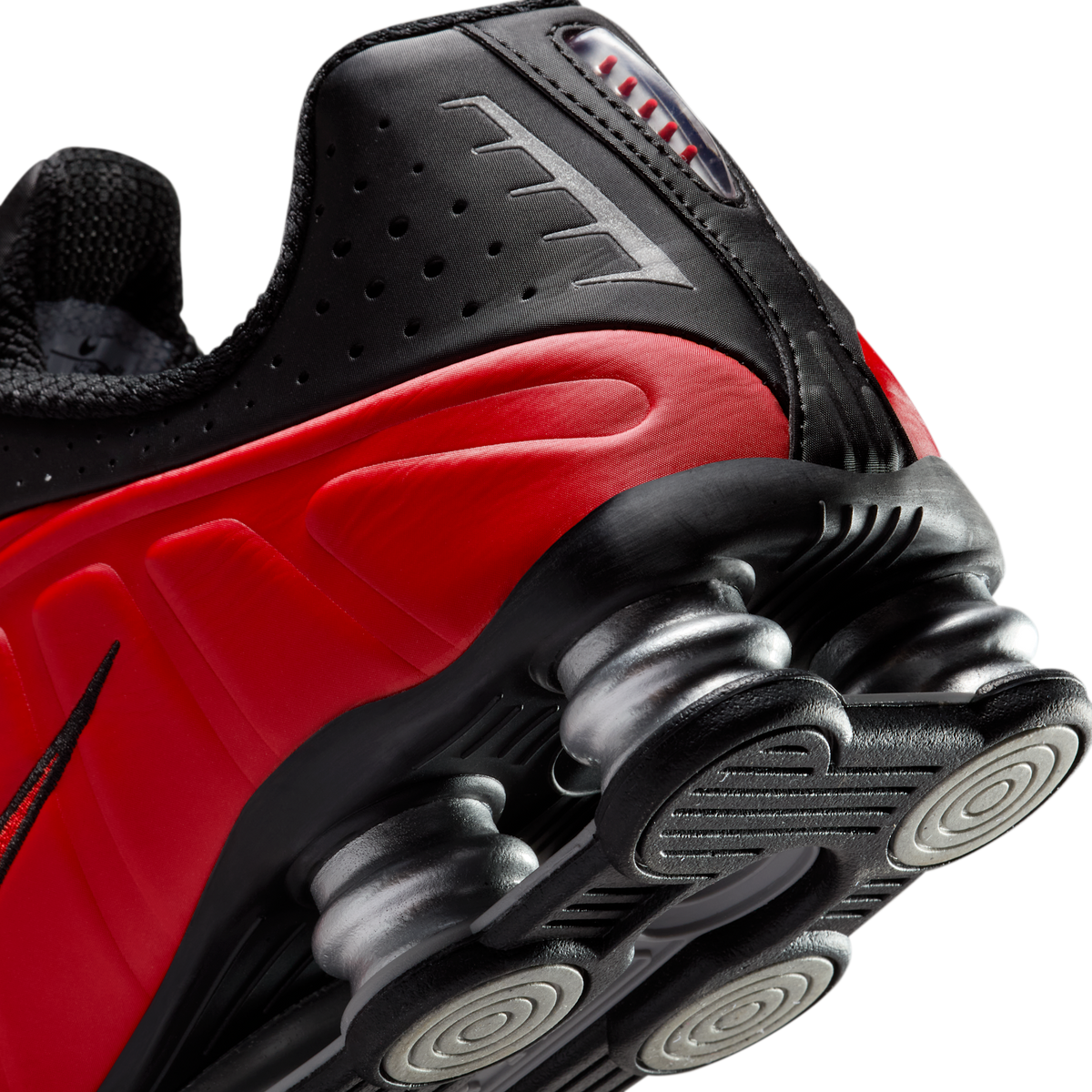 Nike Shox R4 University Red Black Metallic Silver