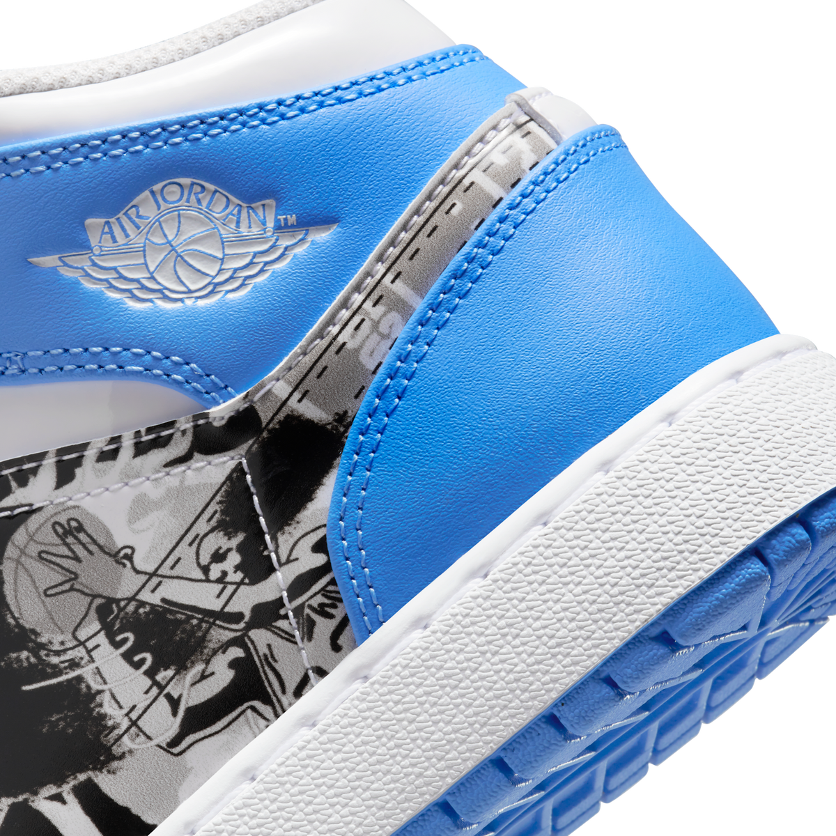 Jordan 1 Mid Sneaker School Game Winner (GS)