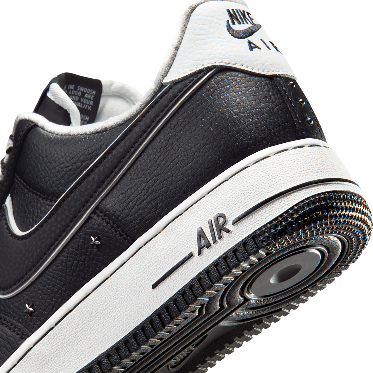 Nike Air Force 1 Low '07 Premium Black White Metallic Dark Grey