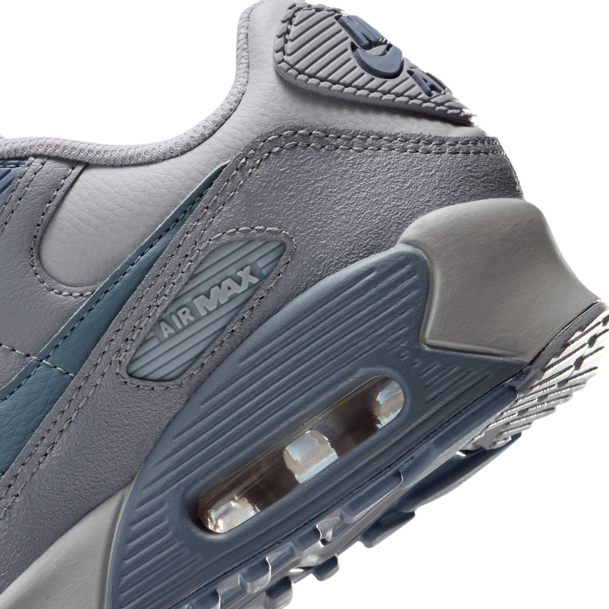 Nike Air Max 90 LTR Wolf Grey Stealth Armory Blue (GS)
