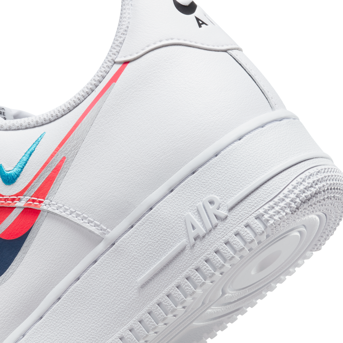 Nike Air Force 1 Low '07 Quadruple Swoosh White Navy Crimson