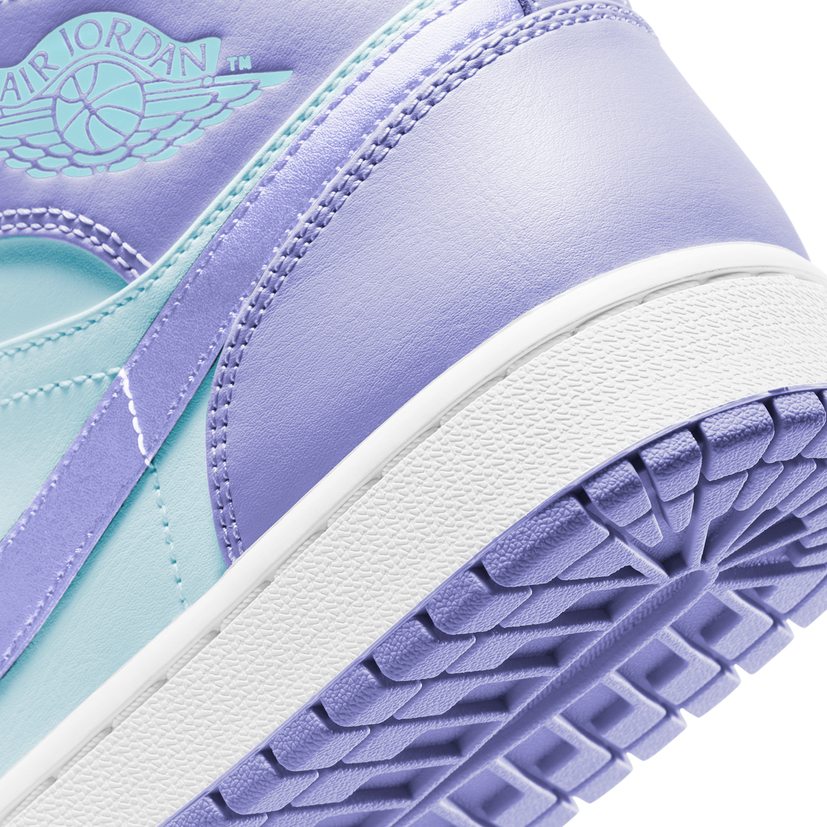 Jordan 1 Mid Purple Aqua
