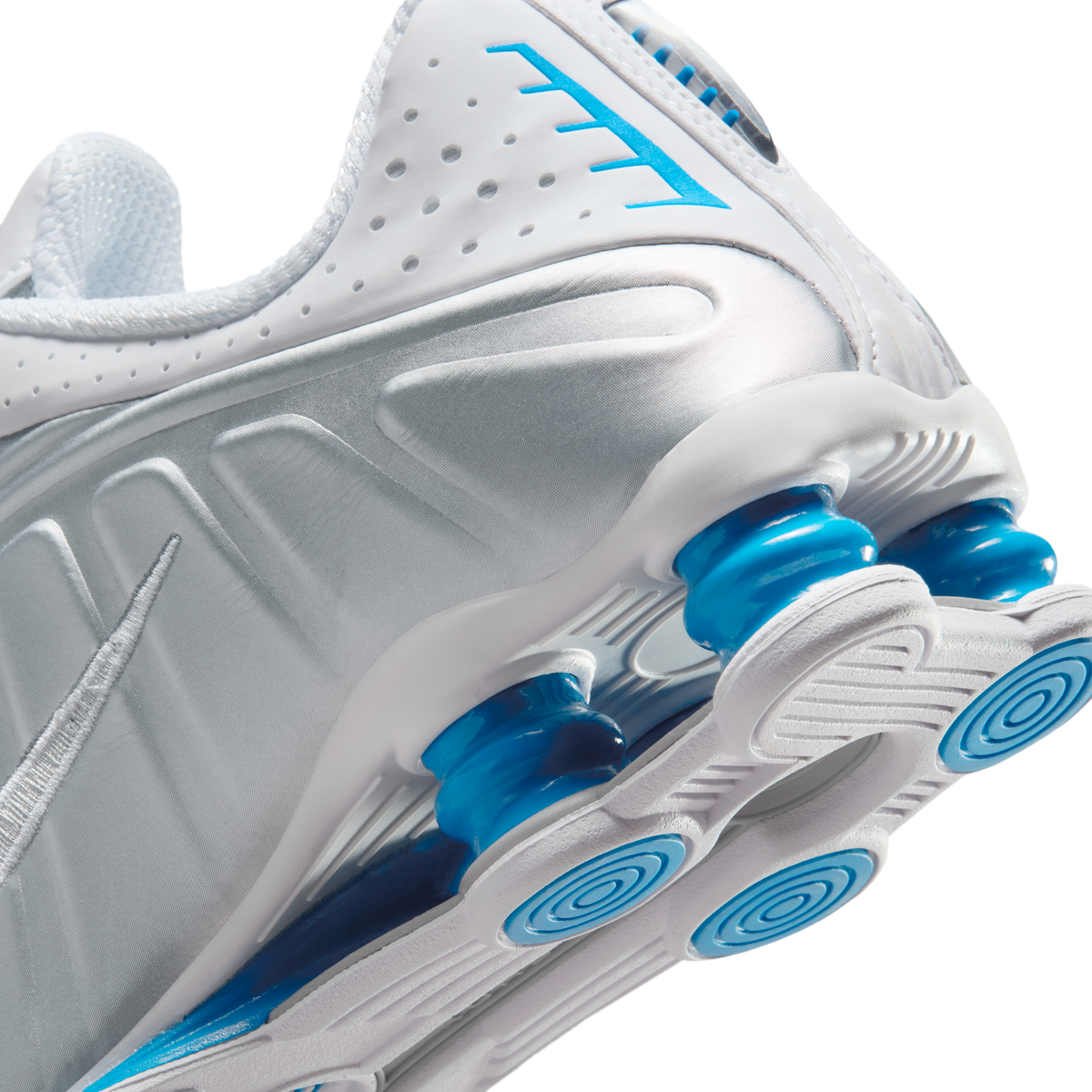 Nike Shox R4 White Blue Hero Silver (Women's) | AR3565-105