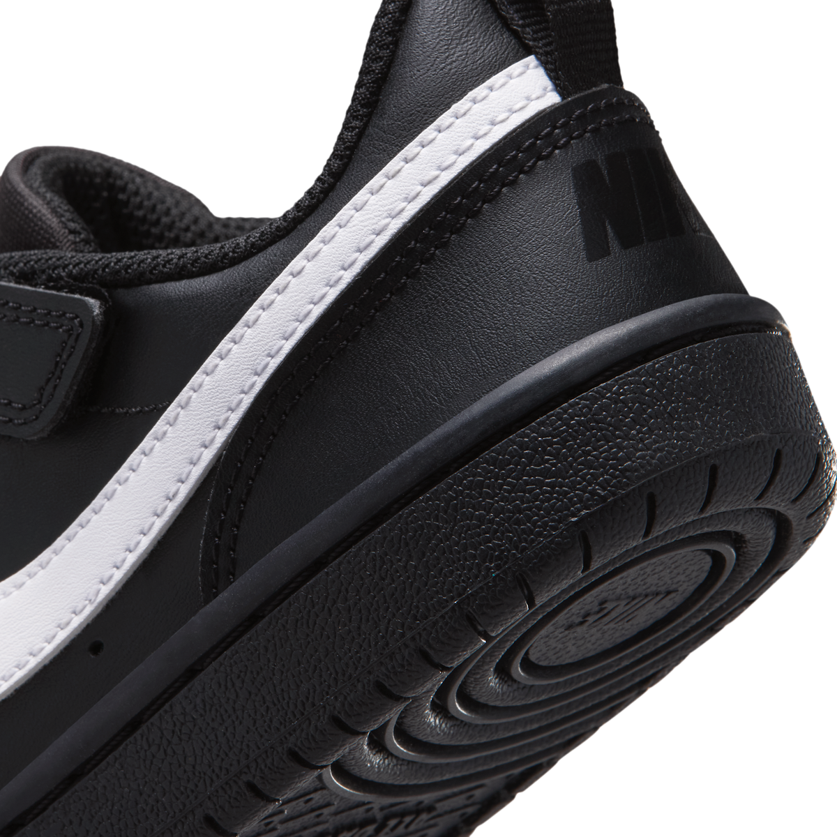 Nike Court Borough Low Recraft Black White Black (PS)
