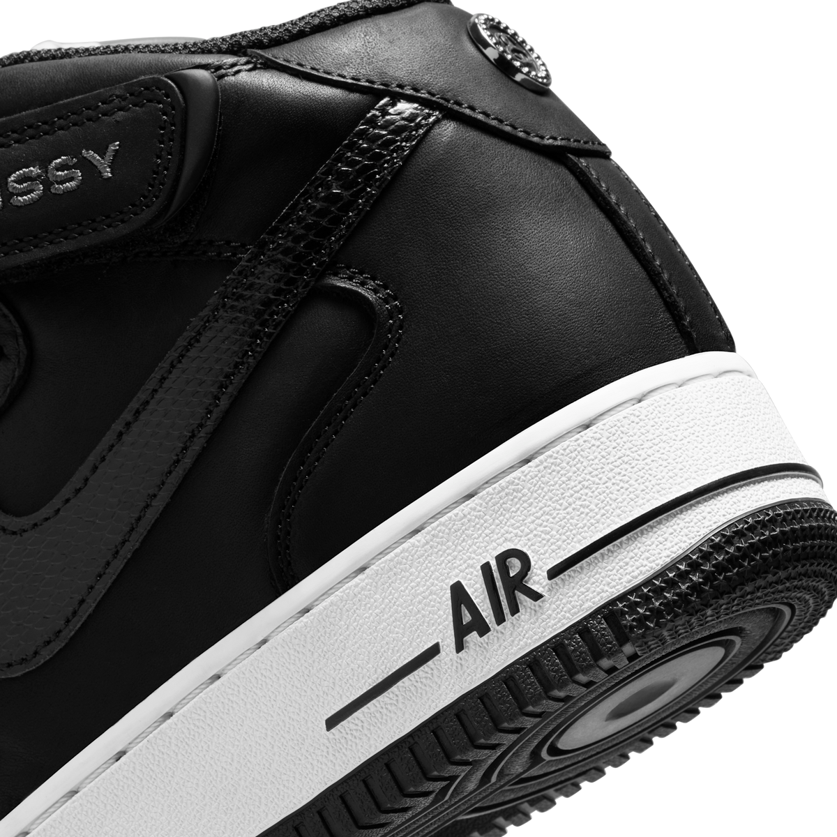 Nike Air Force 1 Mid Stussy Black White
