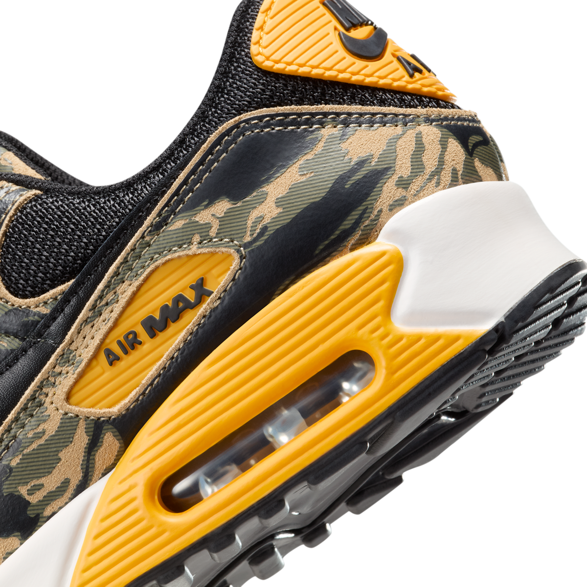 Nike Air Max 90 Premium Black University Gold Camo