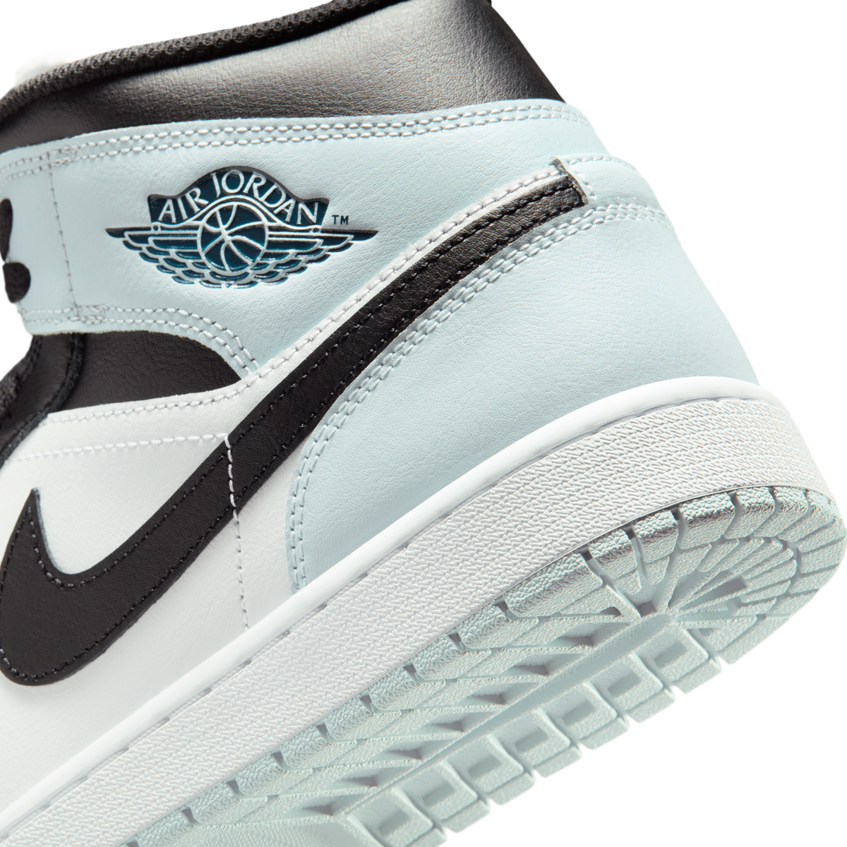 Jordan 1 Mid Black Aura Squadron Blue