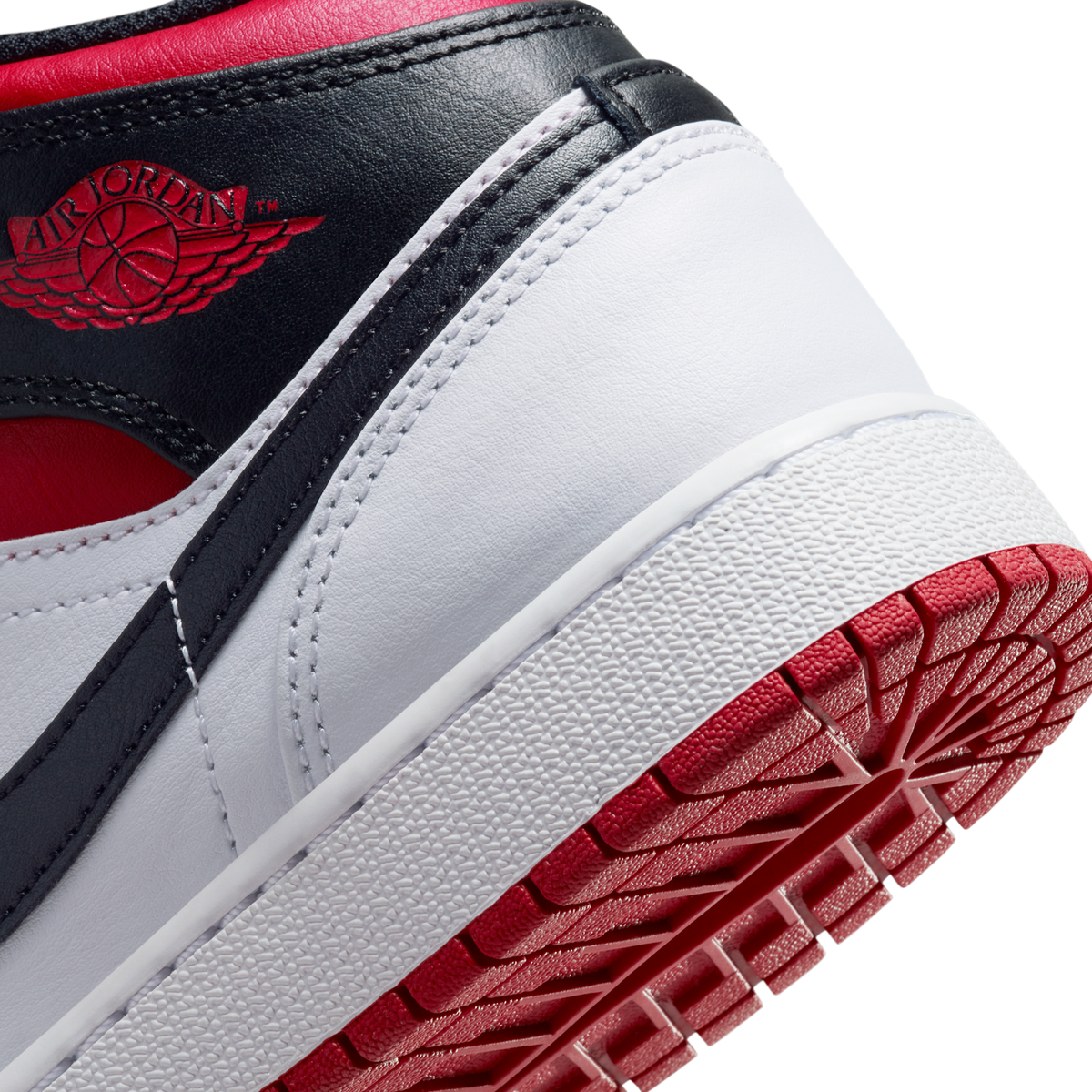 Jordan 1 Mid Gym Red Black Toe (GS)