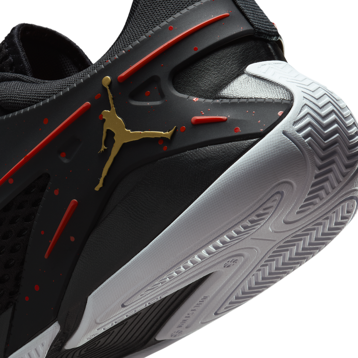 Jordan Heir Black Red Metallic Gold