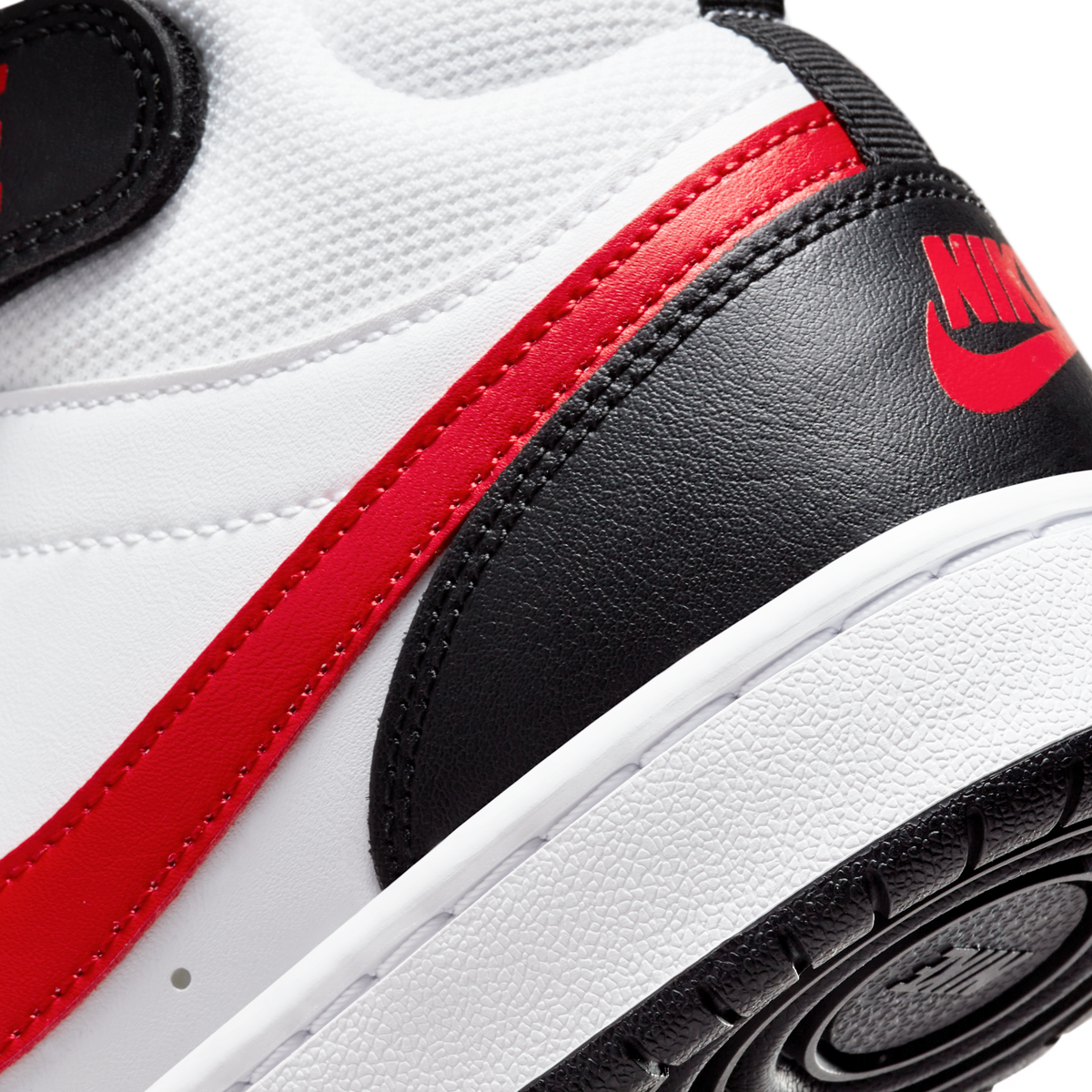 Nike Court Borough Mid 2 White University Red (GS)